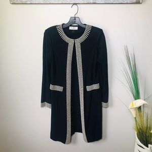 STJ JOHN Santana Knit Long Embellished Jacket
